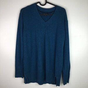 Men's Tommy Hillfiger Blue V Neck Sweater Small